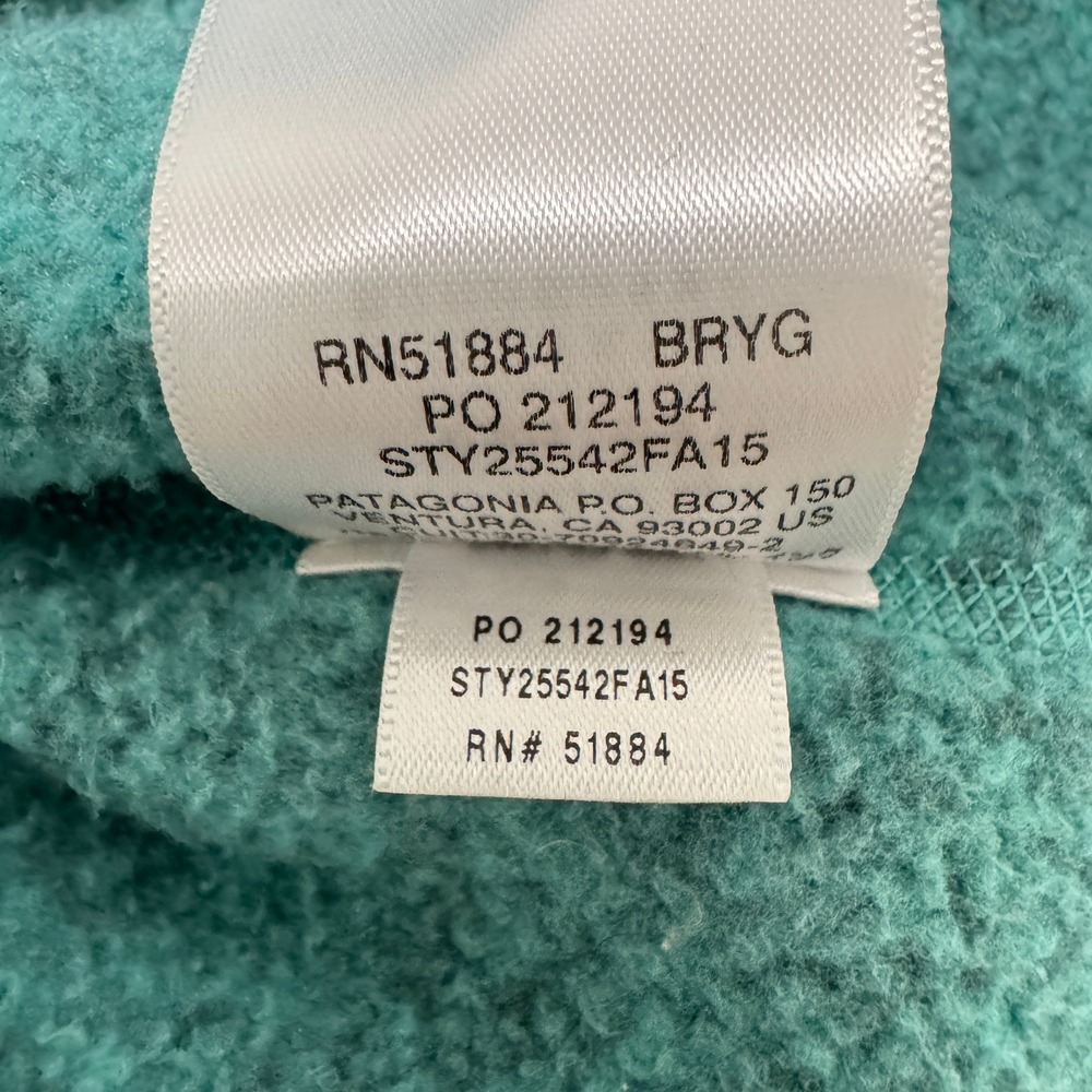 Patagonia Better Sweater Jacket Women M Teal Full Zip Fleece Knit Gorp - Picture 8 of 9